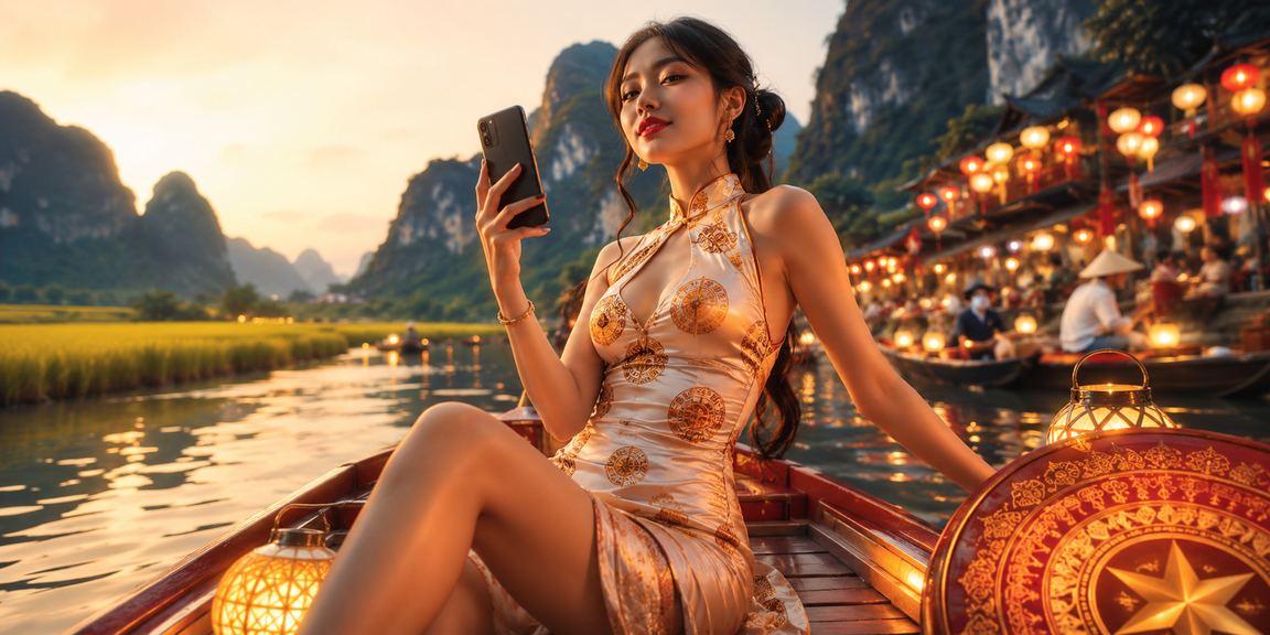 Người dùng tại Ninh Bình xem kèo bóng đá trên điện thoại di động ban đêm