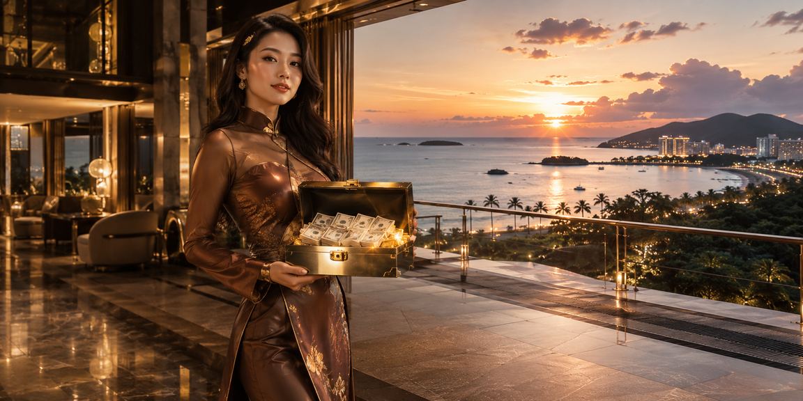 Người phụ nữ Phú Quốc mặc áo dài tham gia casino và cá cược trực tuyến